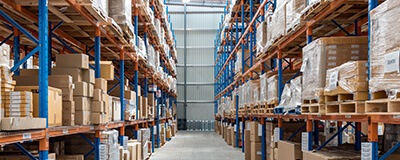 Inside of a warehouse
