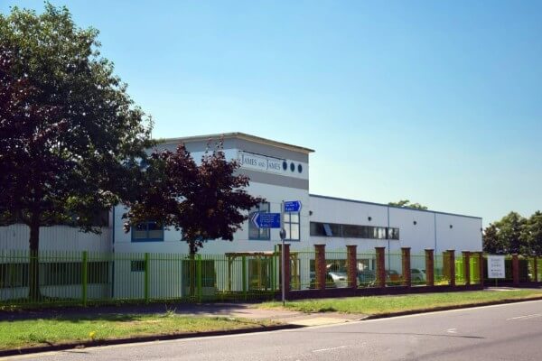The James and James UK fulfilment centre in Northampton