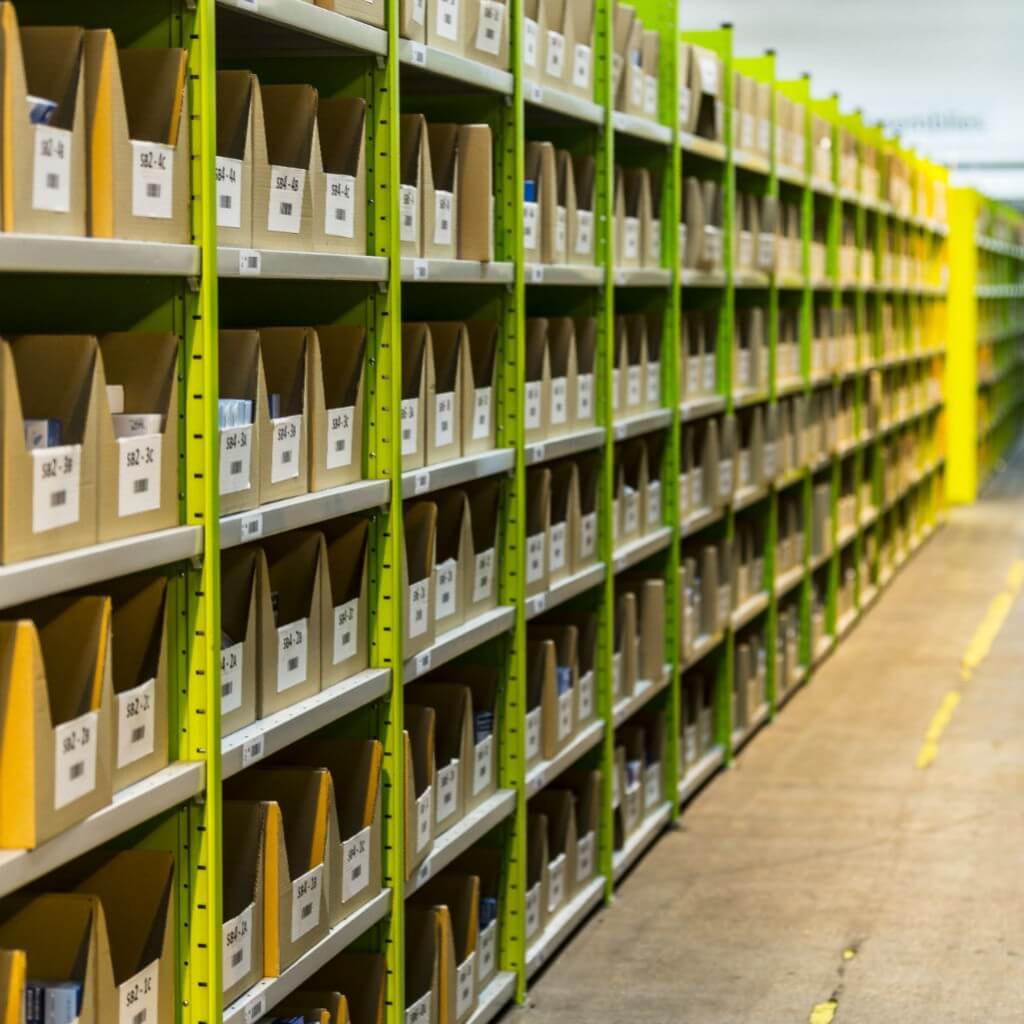Stationery and gift fulfillment 2 An image of pick and pack storage used as part of James and James's eCommerce fulfillment services