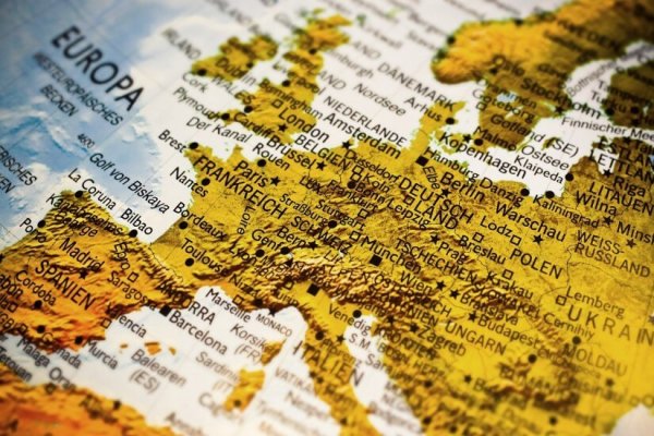 A map of the UK and Northern Europe - a metaphor for Brexit