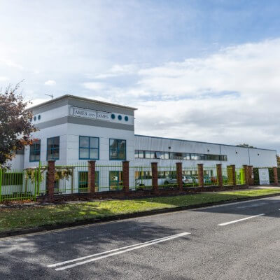 James and James's UK fulfilment centre in Northampton