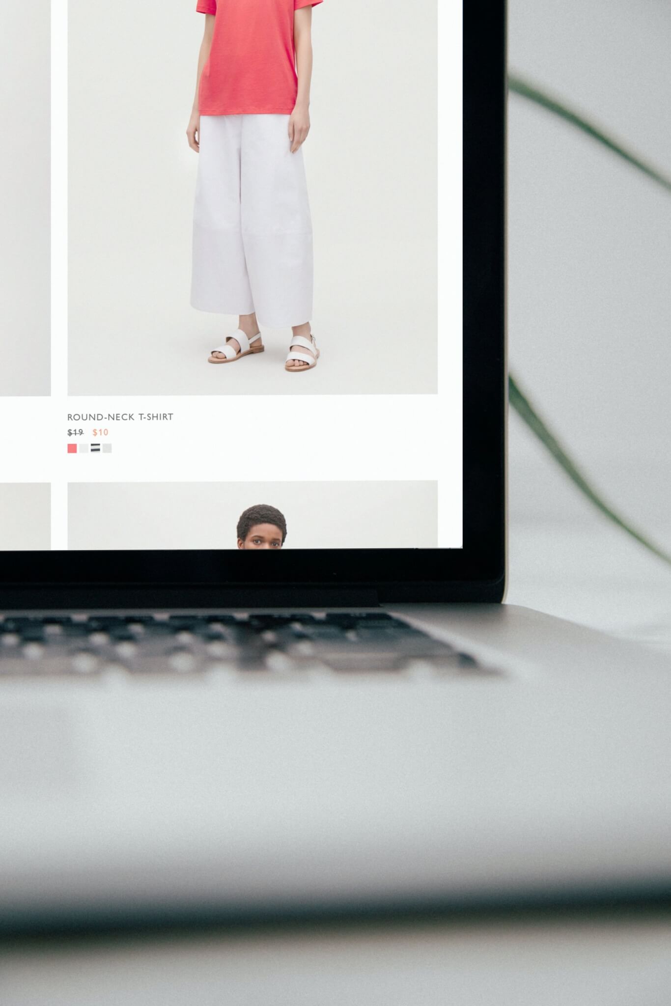 Fashion fulfillment 2 Stock image of a fashion retail website on a laptop