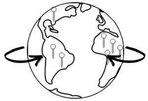 An illustration of the globe