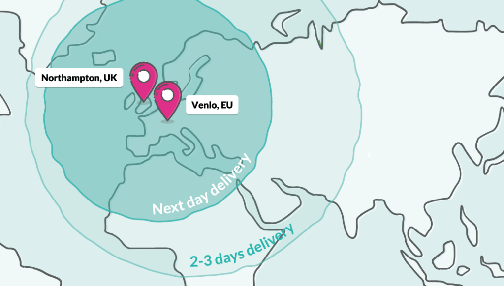 UK radial map